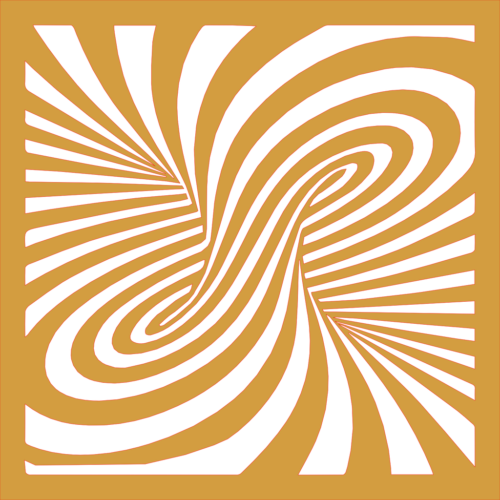 Placa decorativa abstracta Optical Ilusion