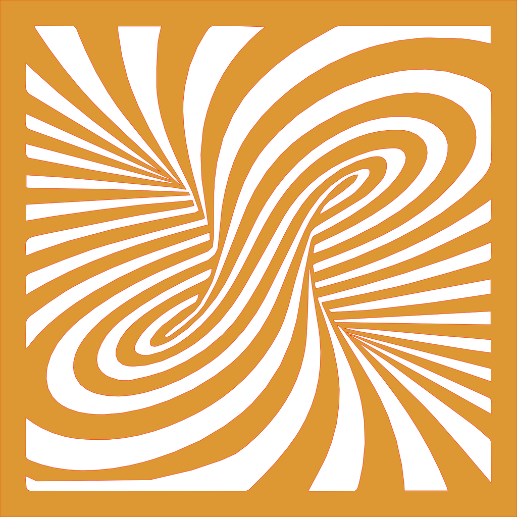 Placa decorativa abstracta Optical Ilusion