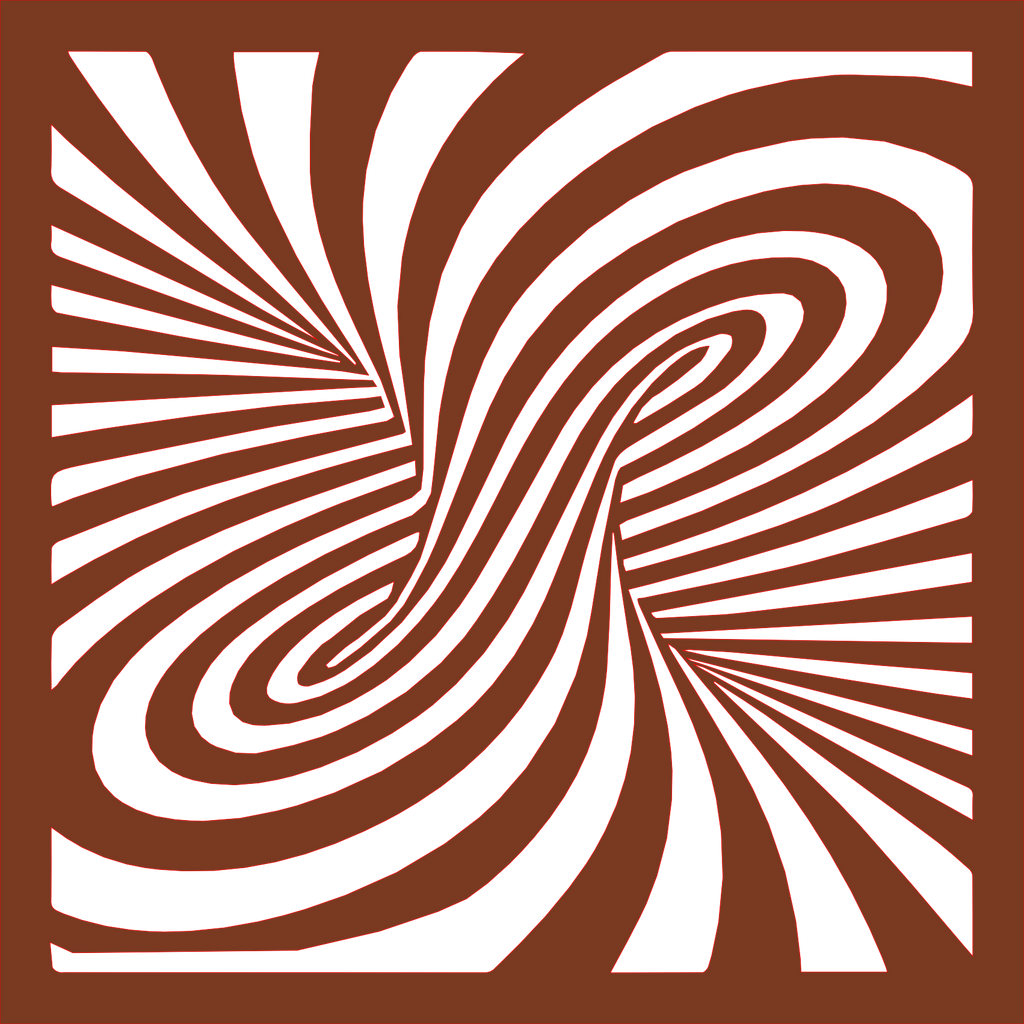 Placa decorativa abstracta Optical Ilusion