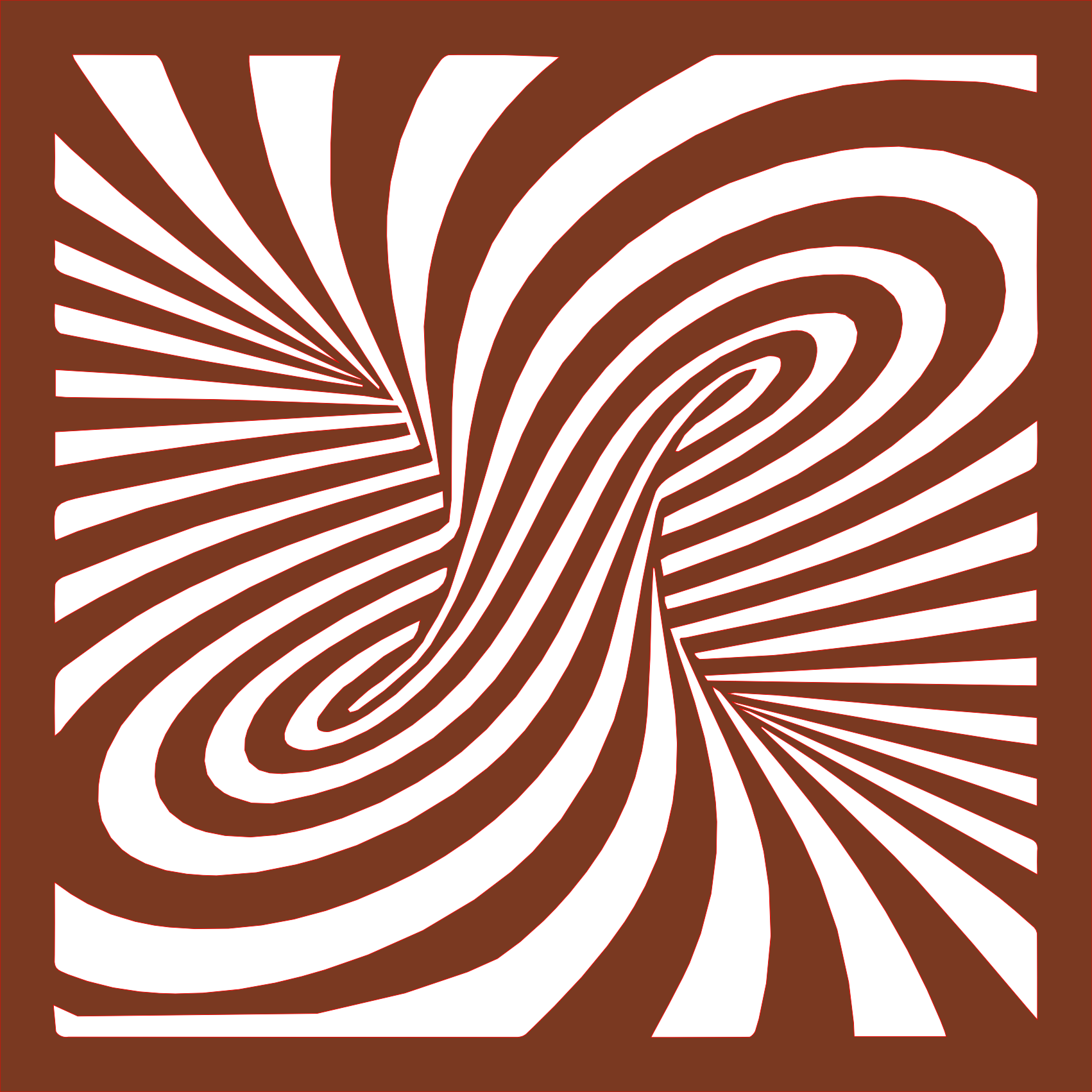 Placa decorativa abstracta Optical Ilusion