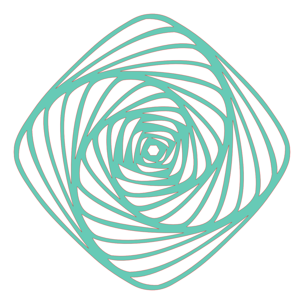 Placa decorativa abstracta  - Mesmerizing