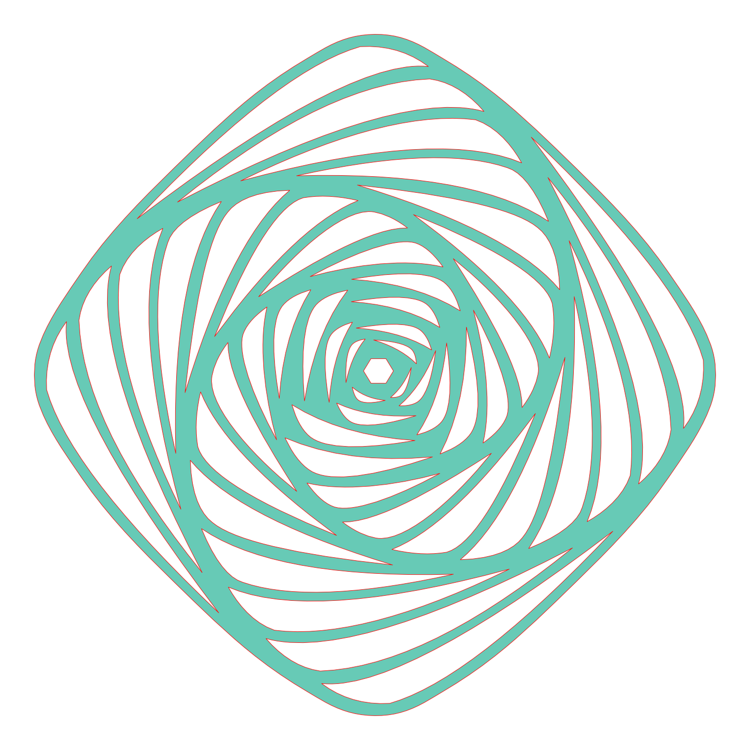 Placa decorativa abstracta  - Mesmerizing