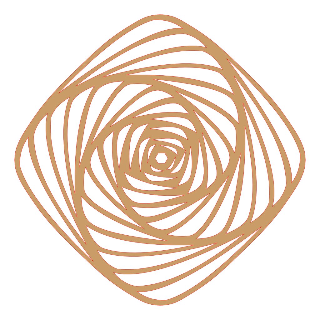 Placa decorativa abstracta  - Mesmerizing