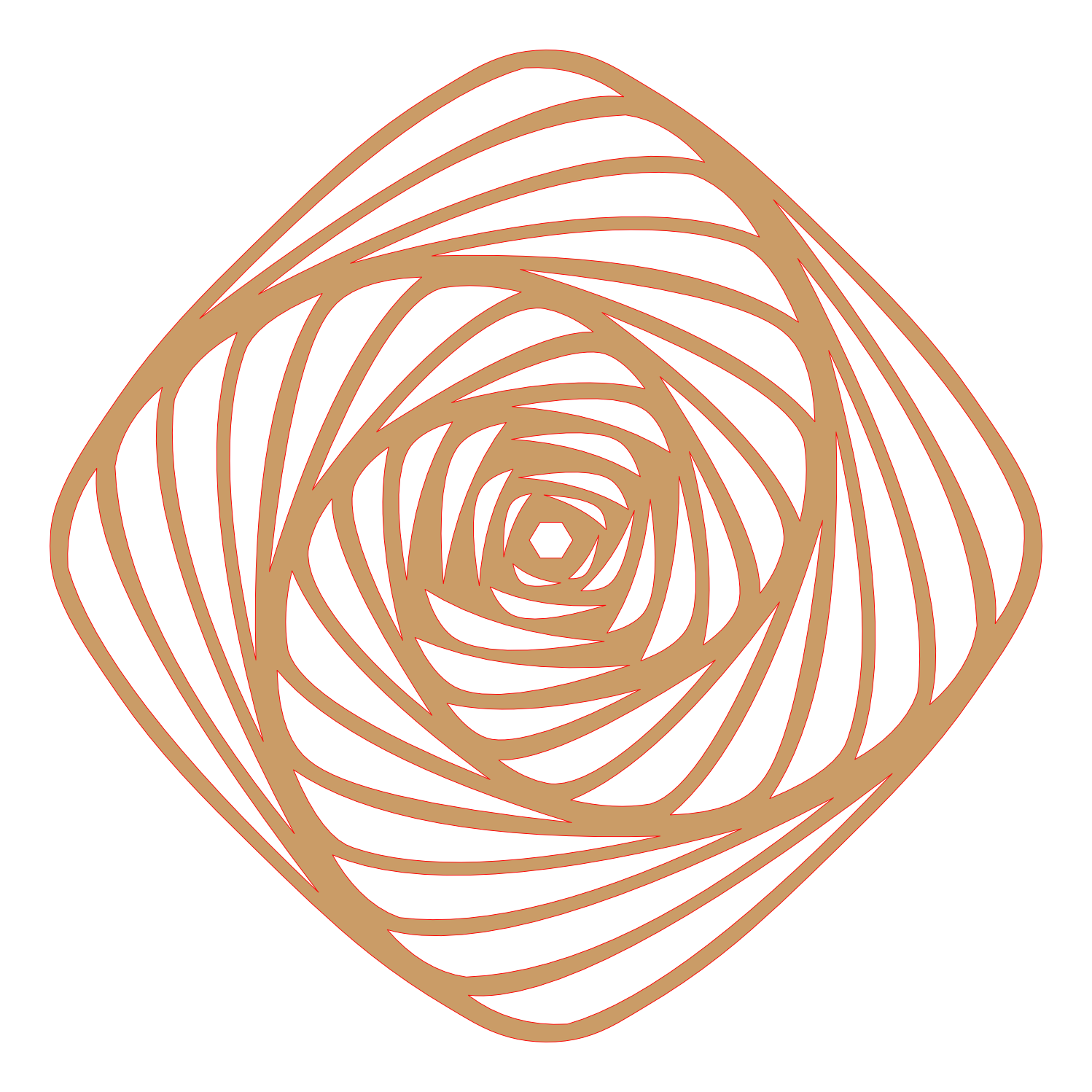 Placa decorativa abstracta  - Mesmerizing