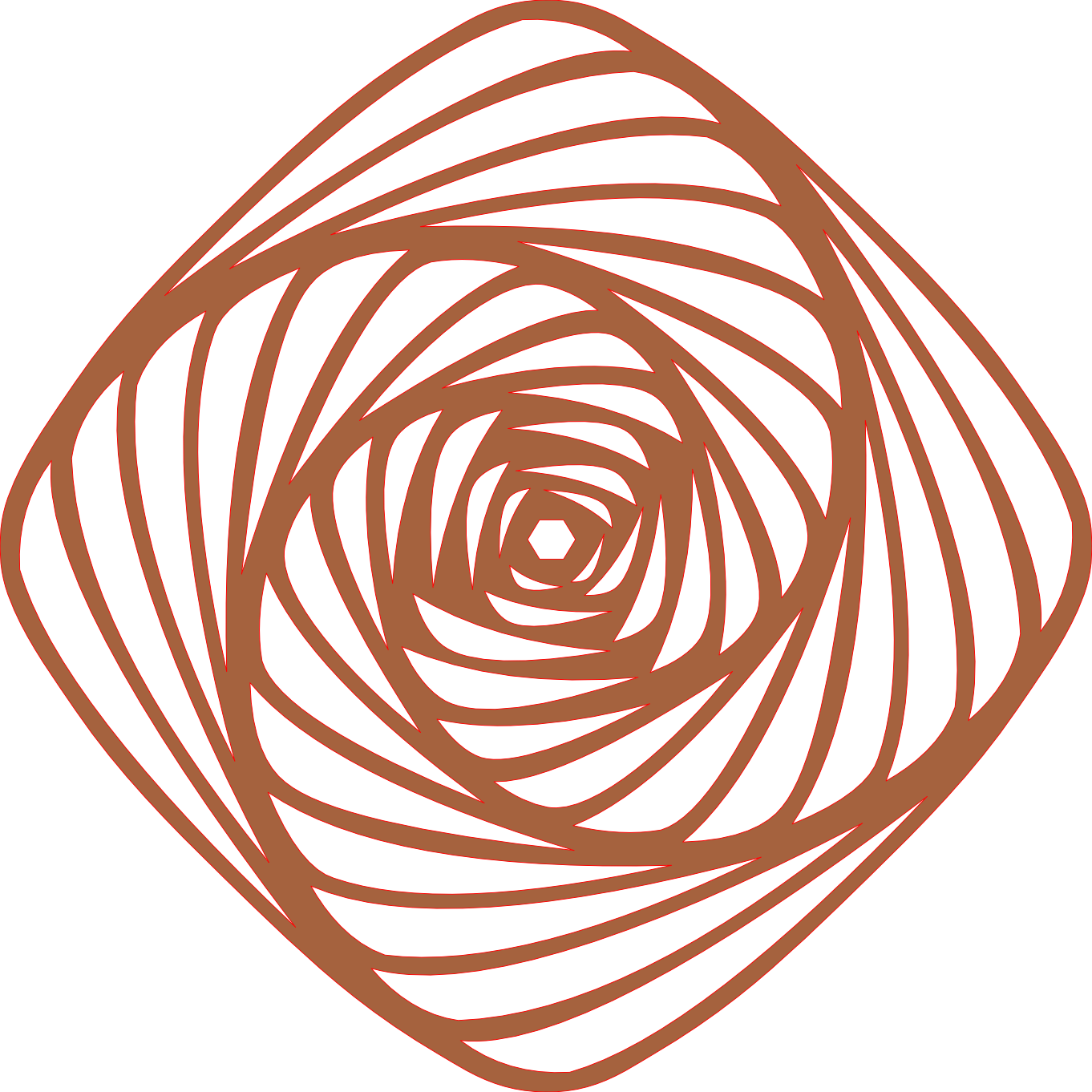 Placa decorativa abstracta  - Mesmerizing