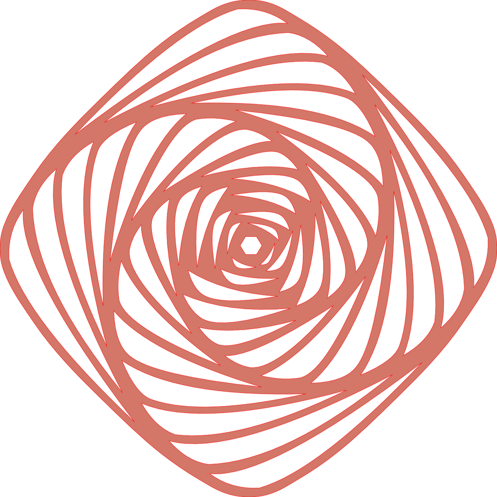 Placa decorativa abstracta  - Mesmerizing