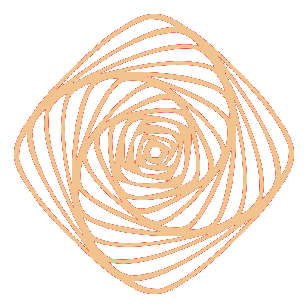 Placa decorativa abstracta  - Mesmerizing