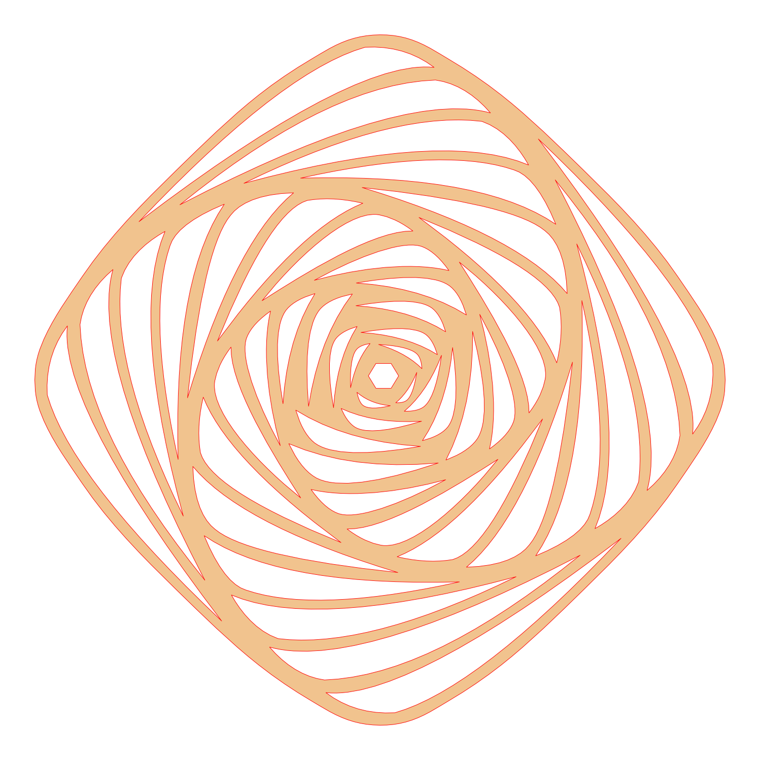 Placa decorativa abstracta  - Mesmerizing