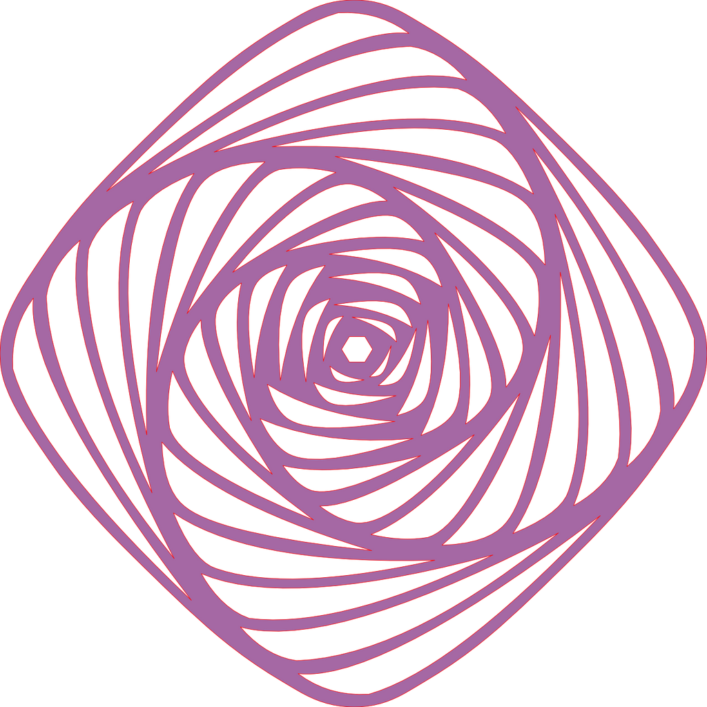 Placa decorativa abstracta  - Mesmerizing