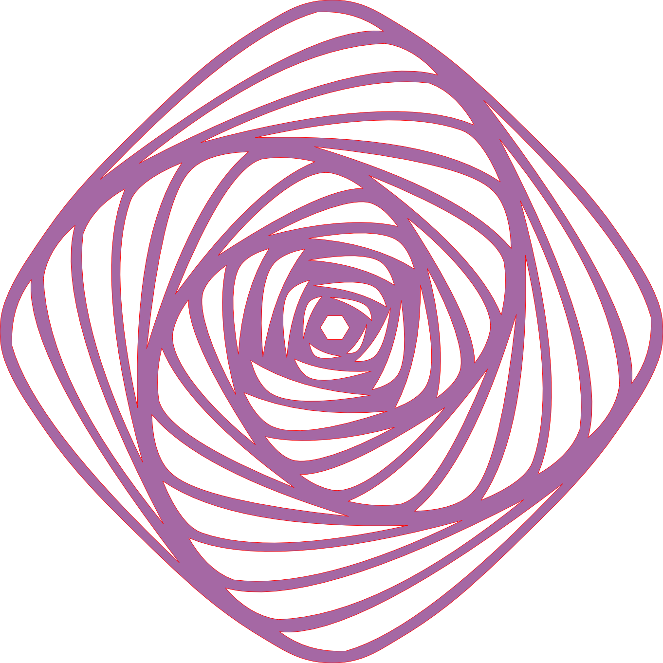 Placa decorativa abstracta  - Mesmerizing