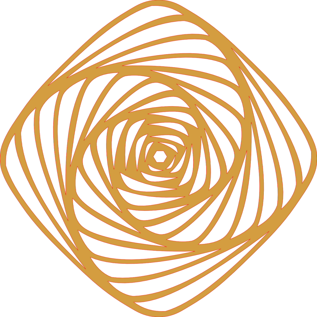 Placa decorativa abstracta  - Mesmerizing