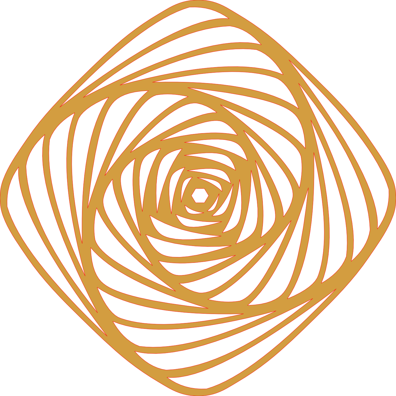 Placa decorativa abstracta  - Mesmerizing