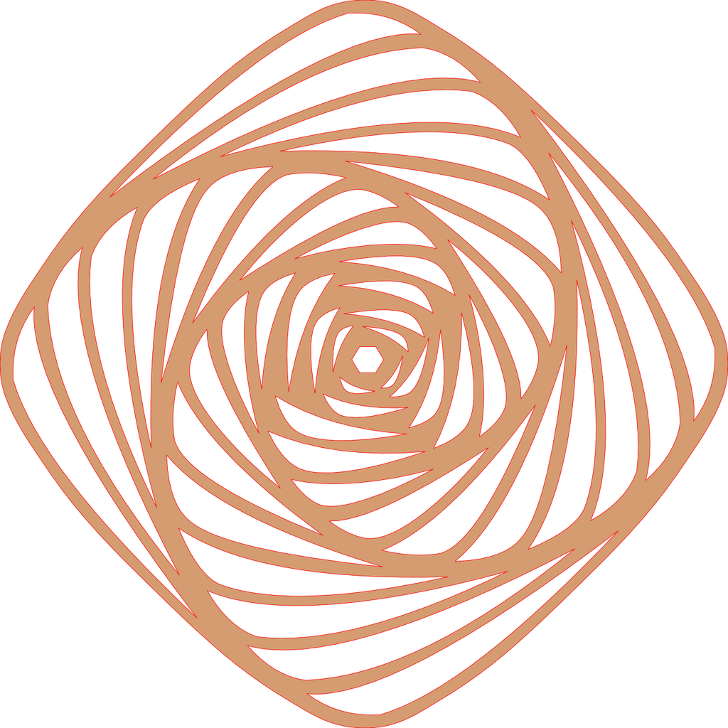 Placa decorativa abstracta  - Mesmerizing