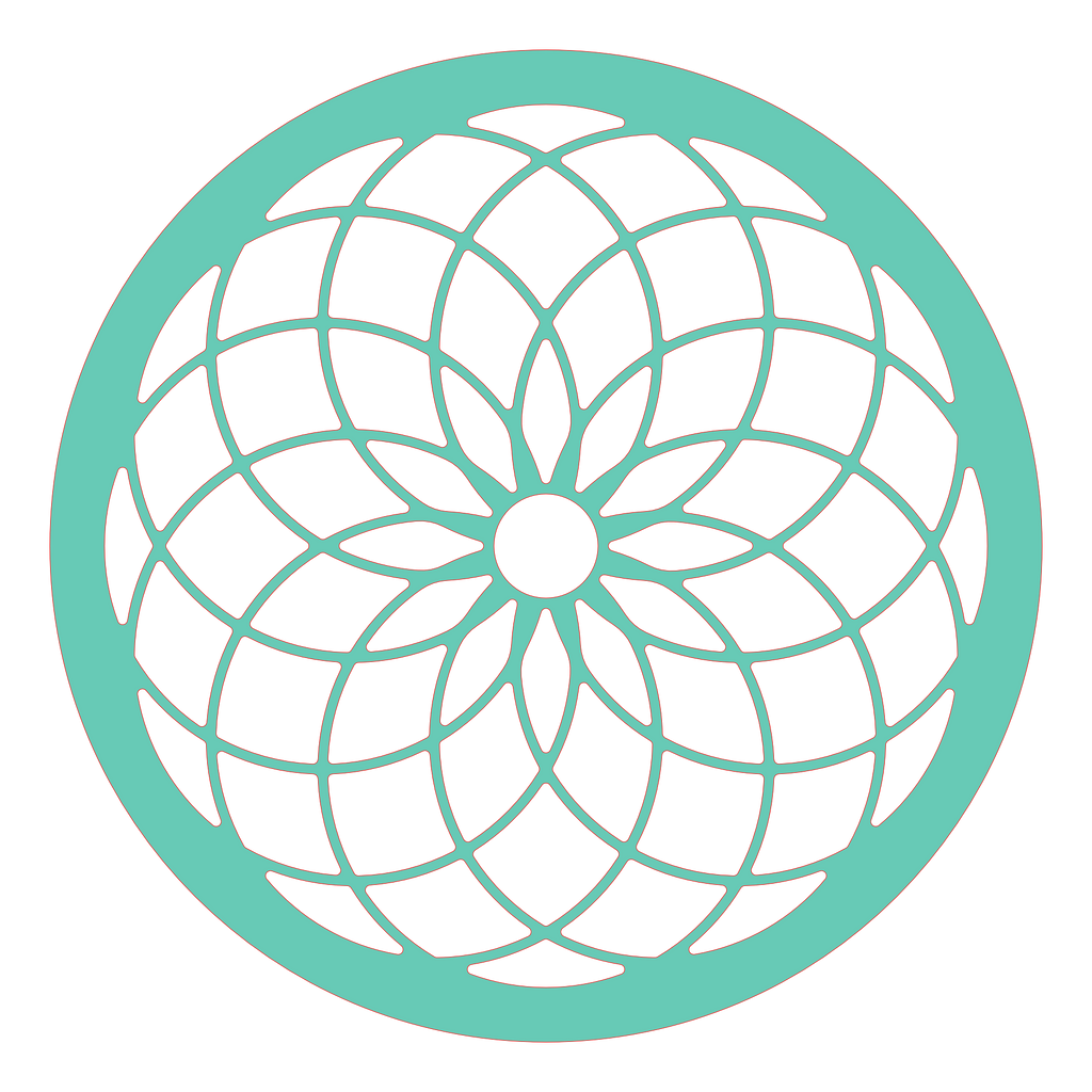 Decoración de pared geométrica