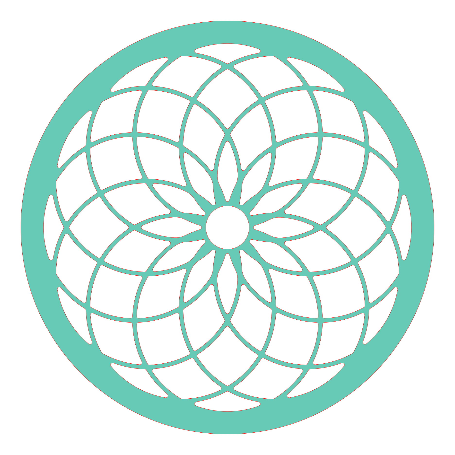 Decoración de pared geométrica