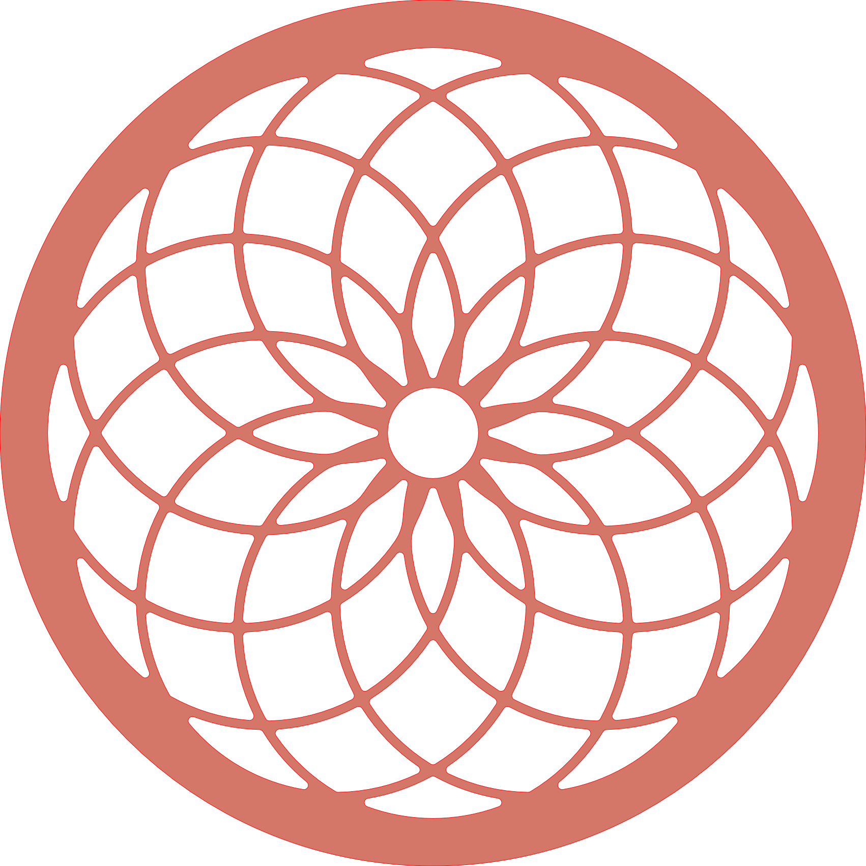 Decoración de pared geométrica