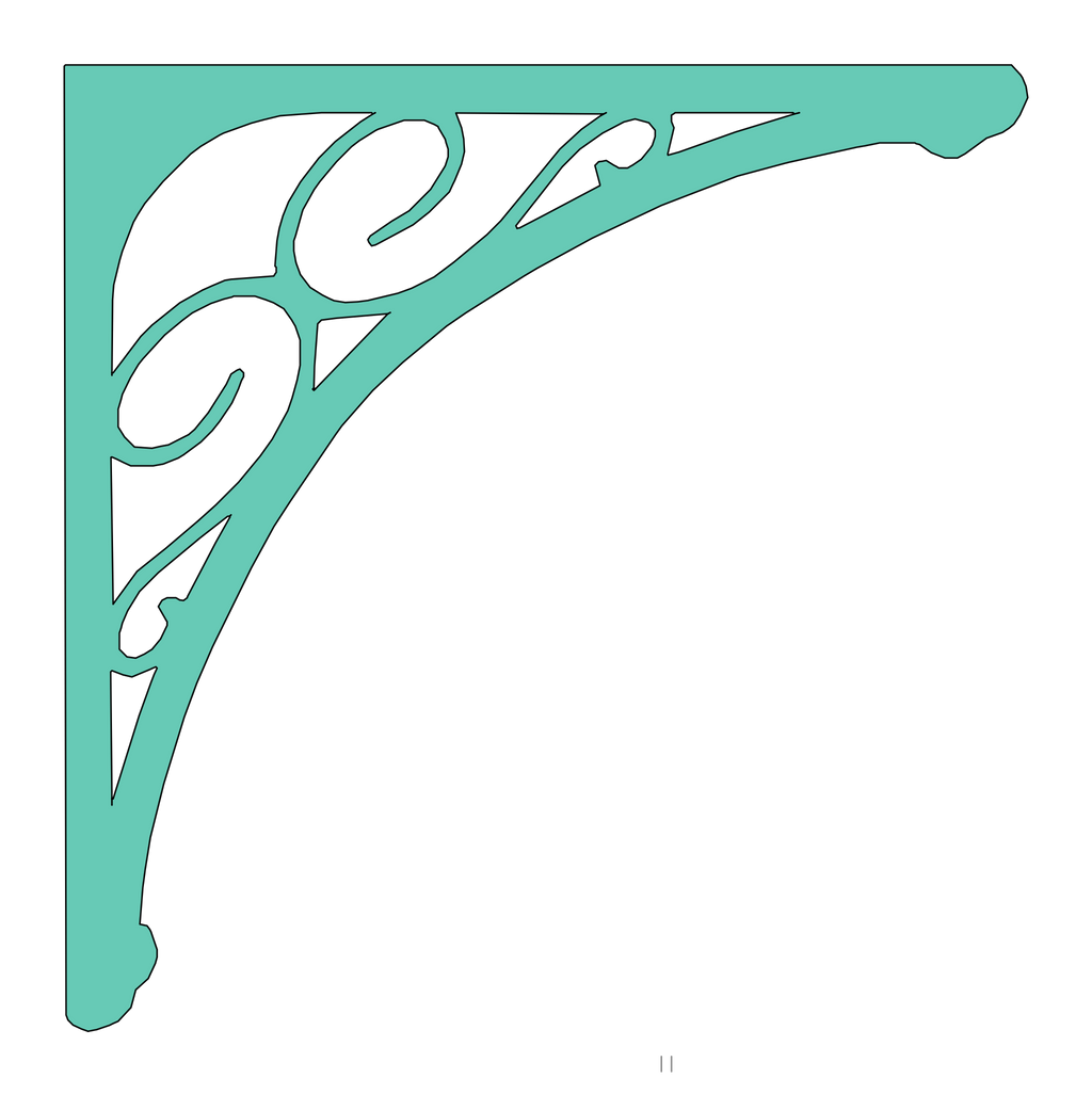 Holzecke (Paar, 2 Stück) 045