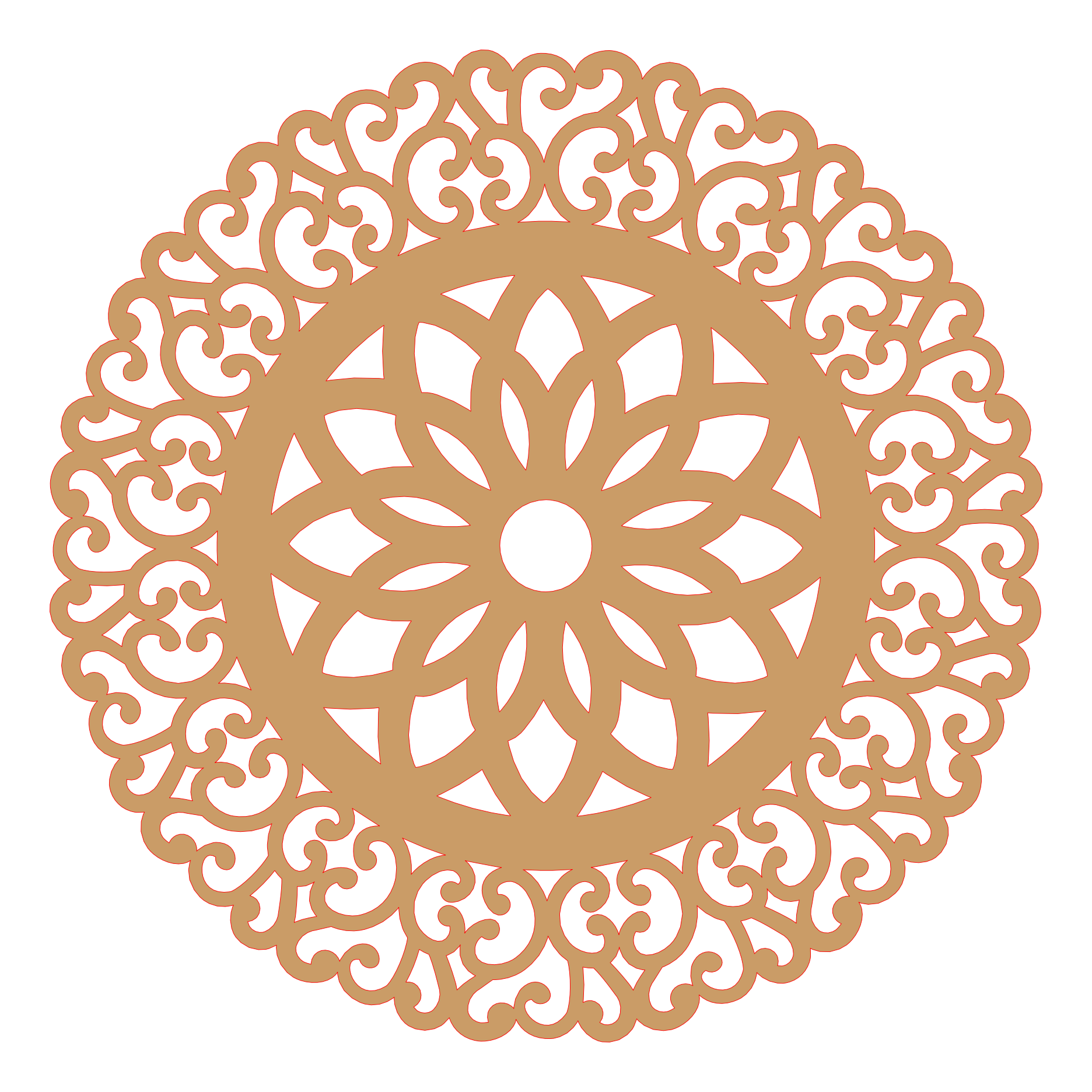 Panel decorativo mandala