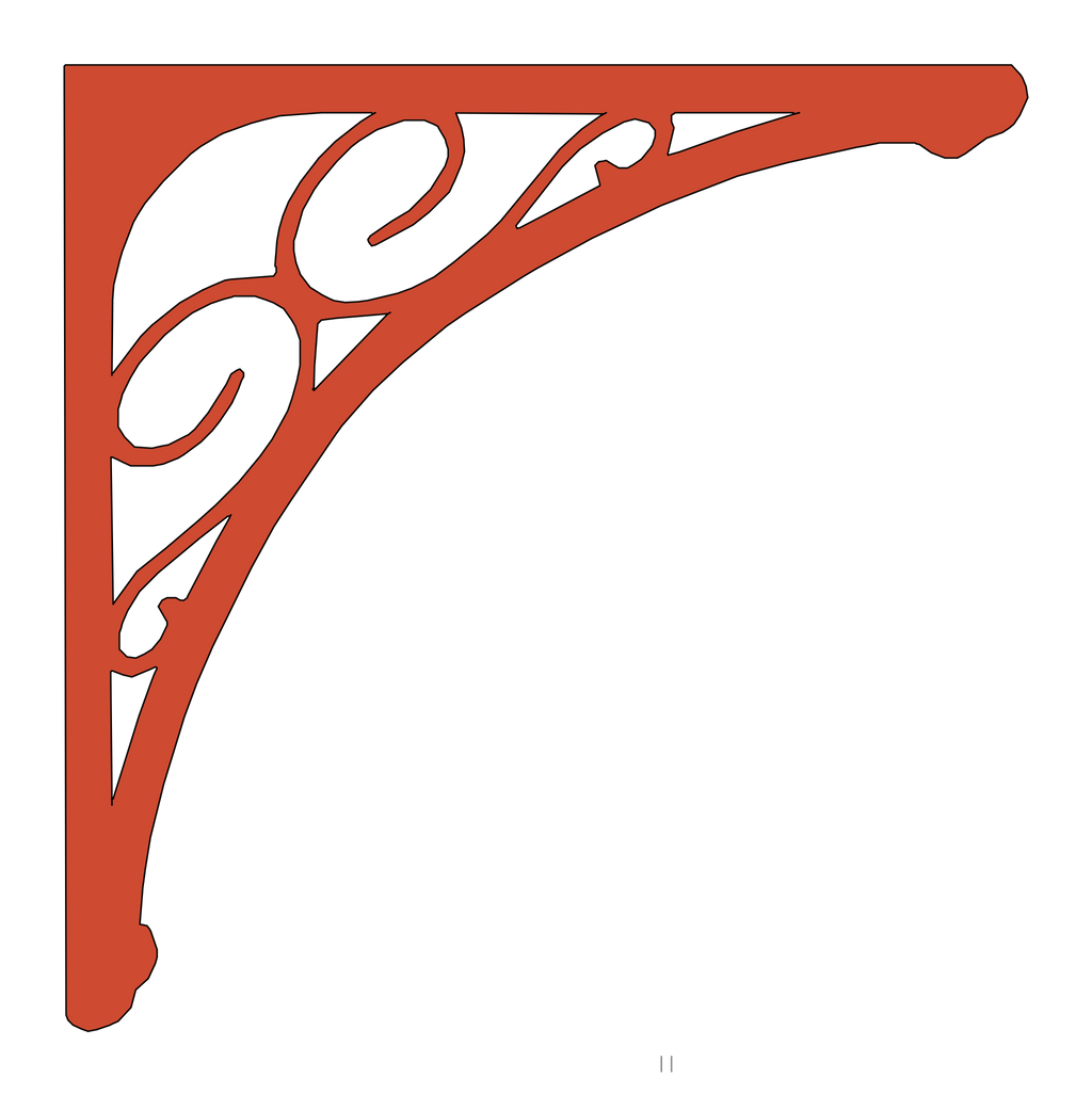 Holzecke (Paar, 2 Stück) 045