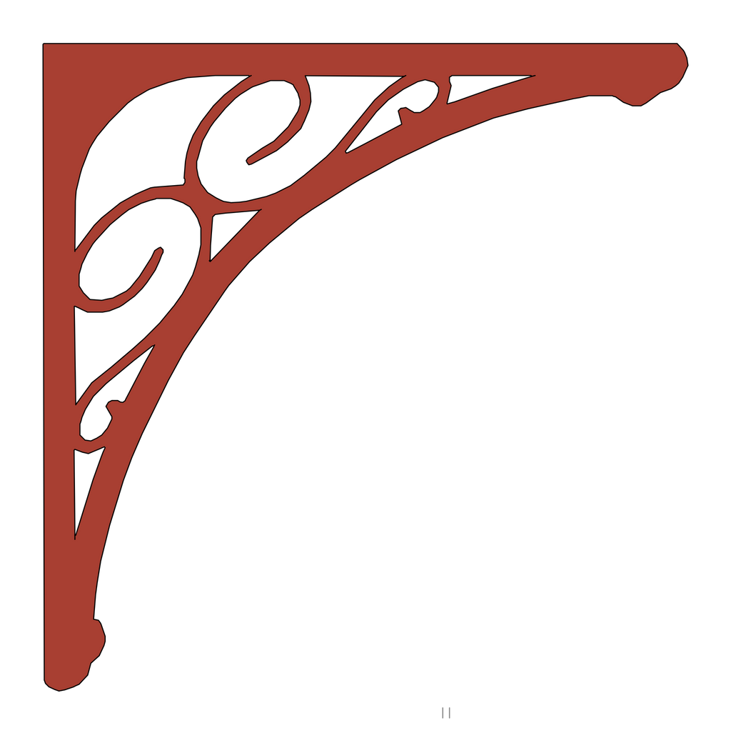 Holzecke (Paar, 2 Stück) 045