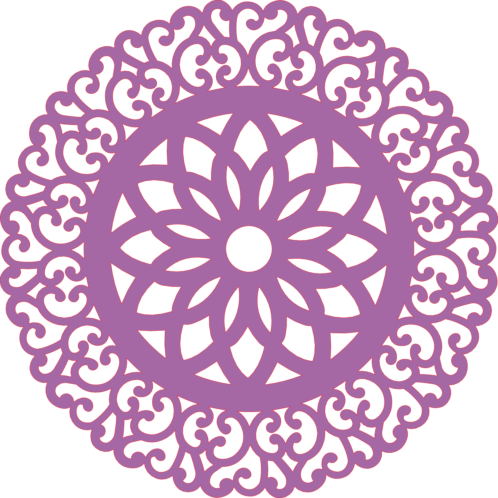 Panel decorativo mandala