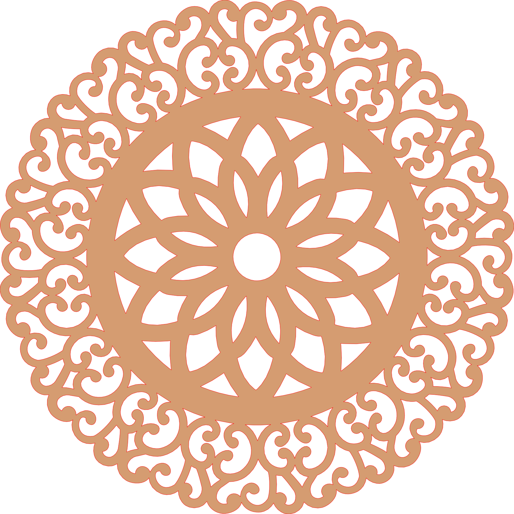 Panel decorativo mandala
