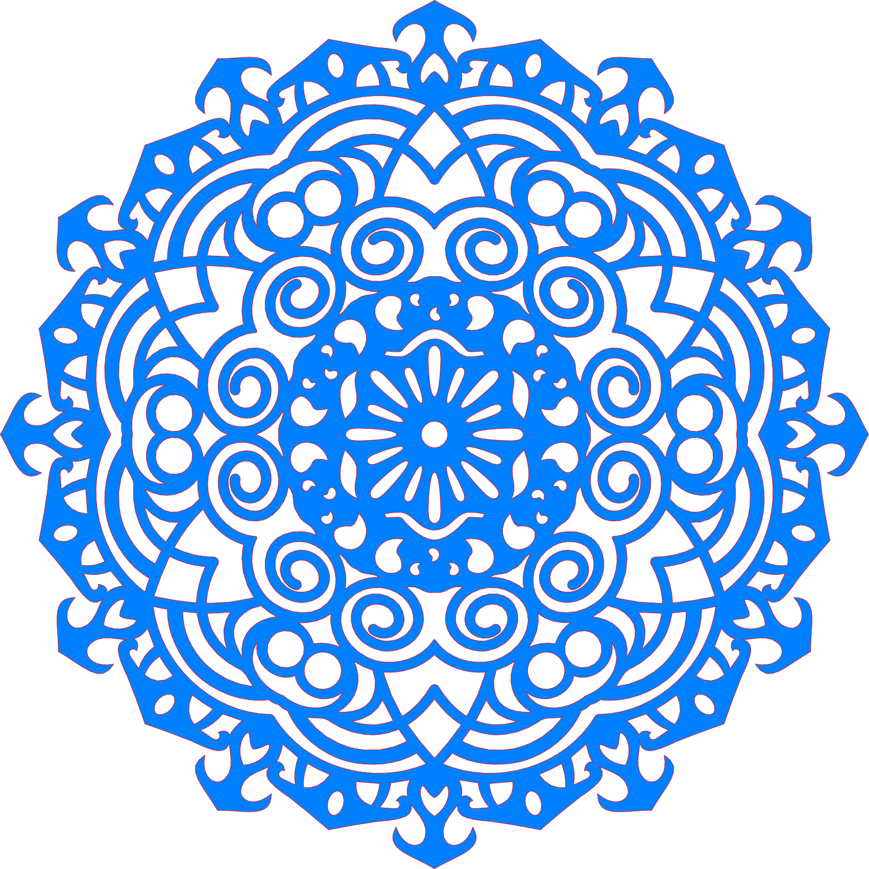 Decoración mandala de madera