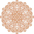 Decoración mandala de madera