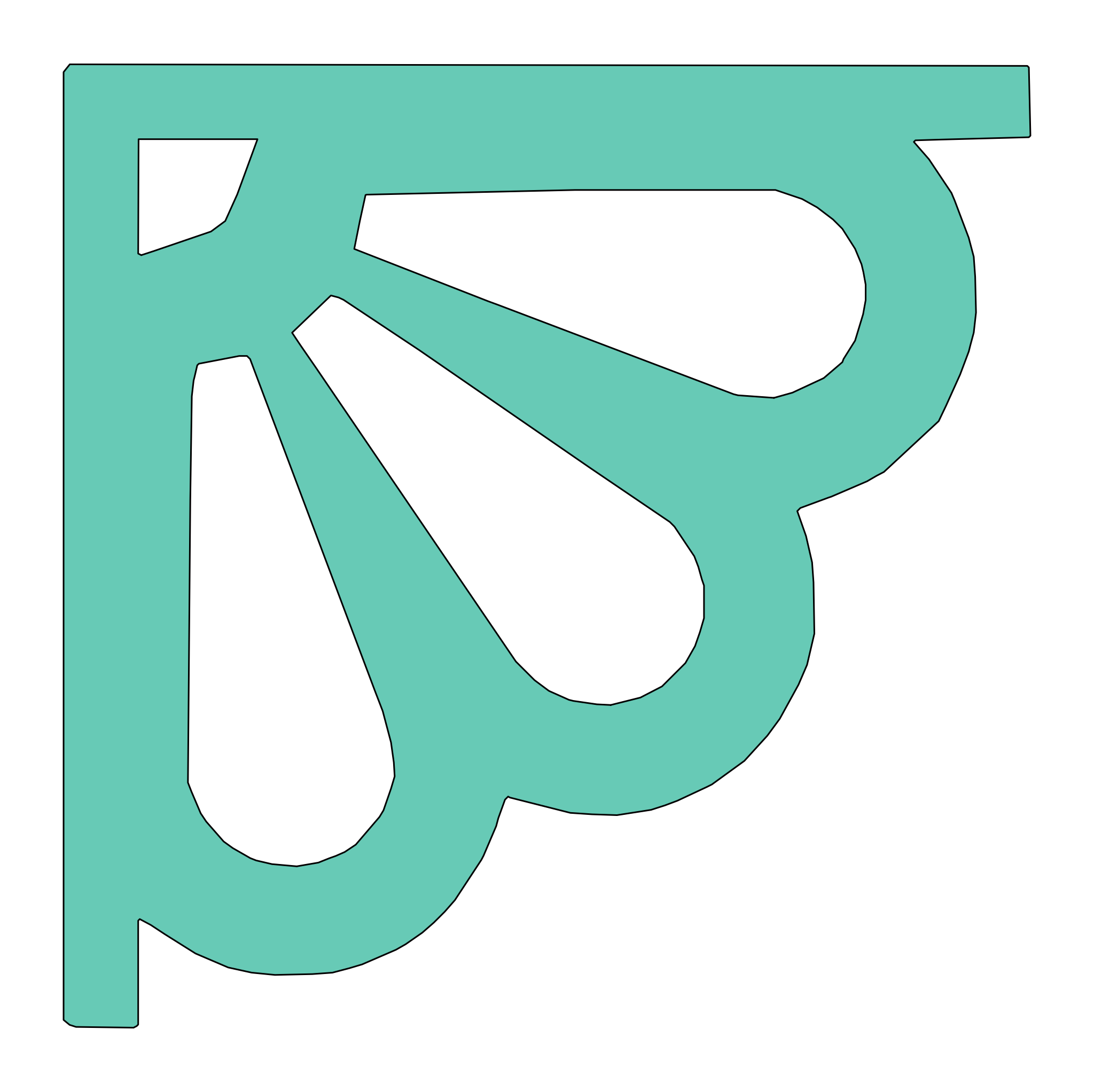 Esquina madera ( par, 2 piezas ) 046