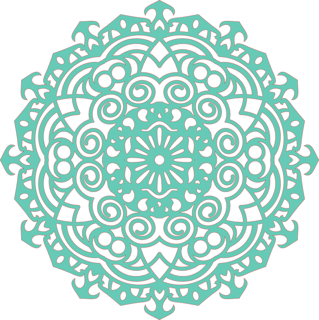 Decoración mandala de madera