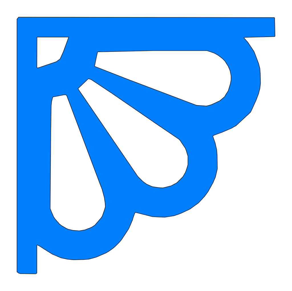 Holzecke (Paar, 2 Stück) 046