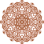 Decoración mandala de madera