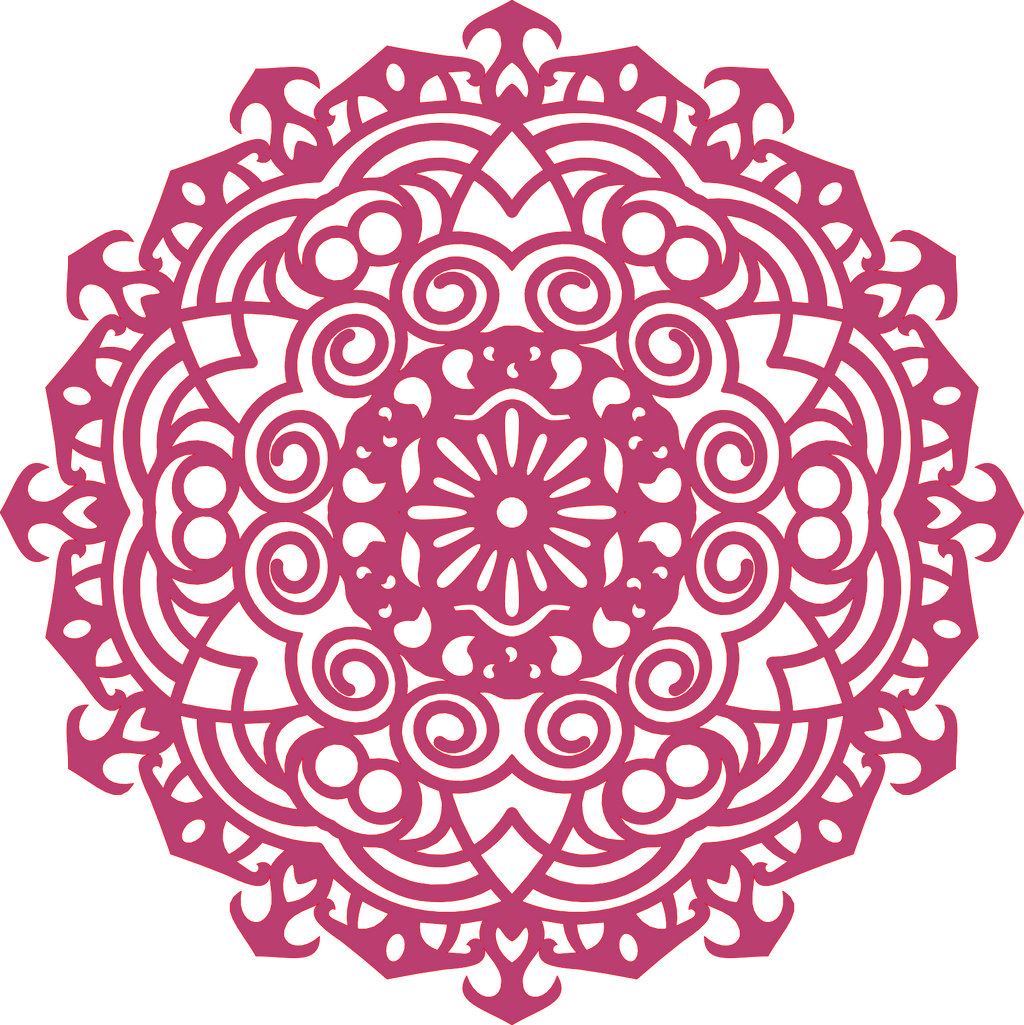 Decoración mandala de madera