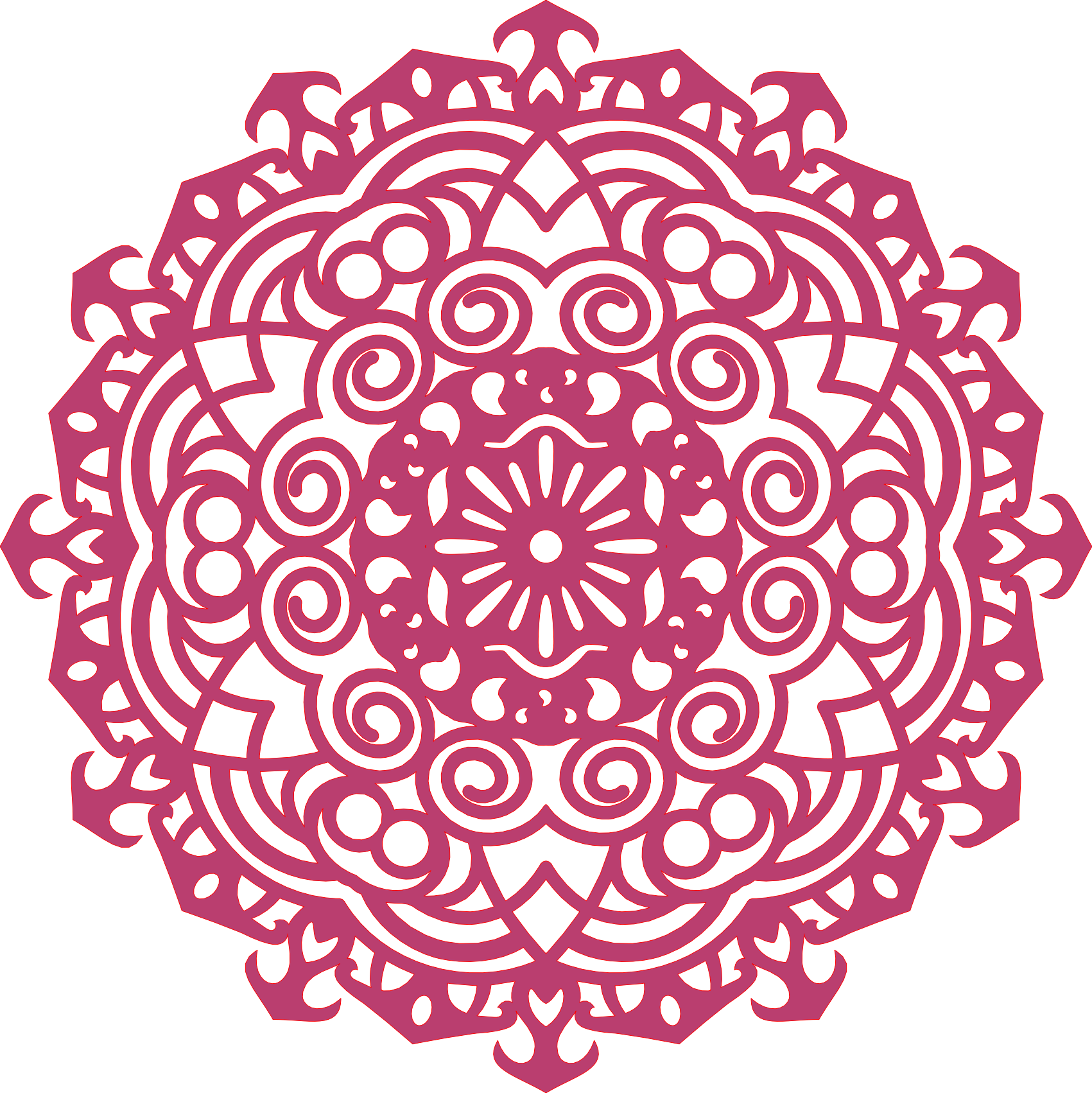 Decoración mandala de madera