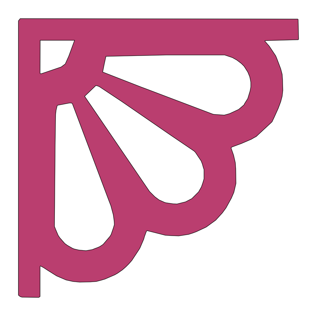 Holzecke (Paar, 2 Stück) 046