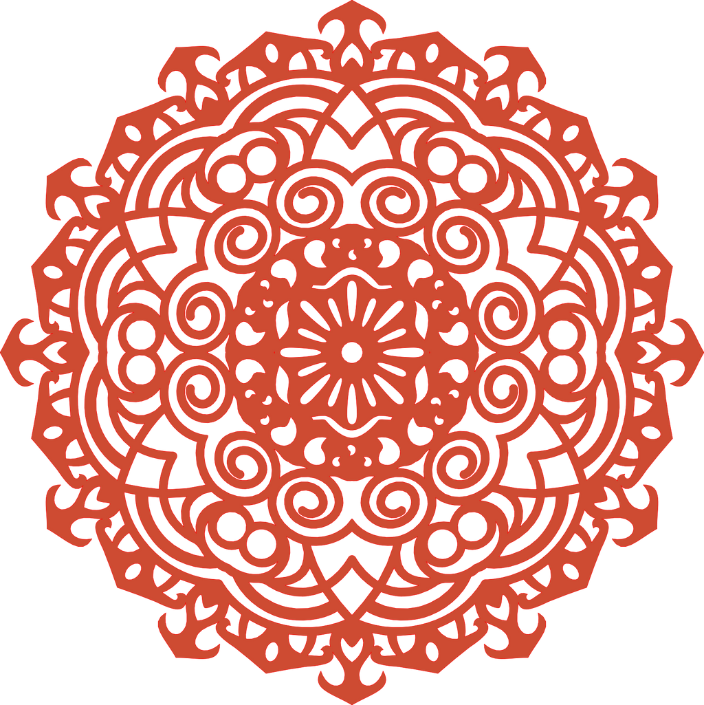 Decoración mandala de madera