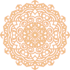 Decoración mandala de madera