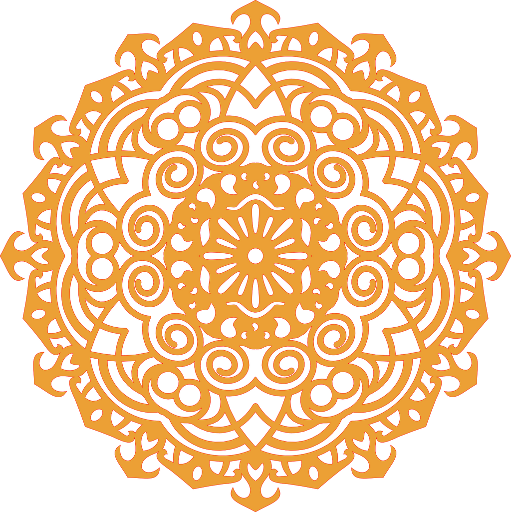 Decoración mandala de madera