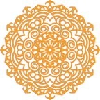 Decoración mandala de madera