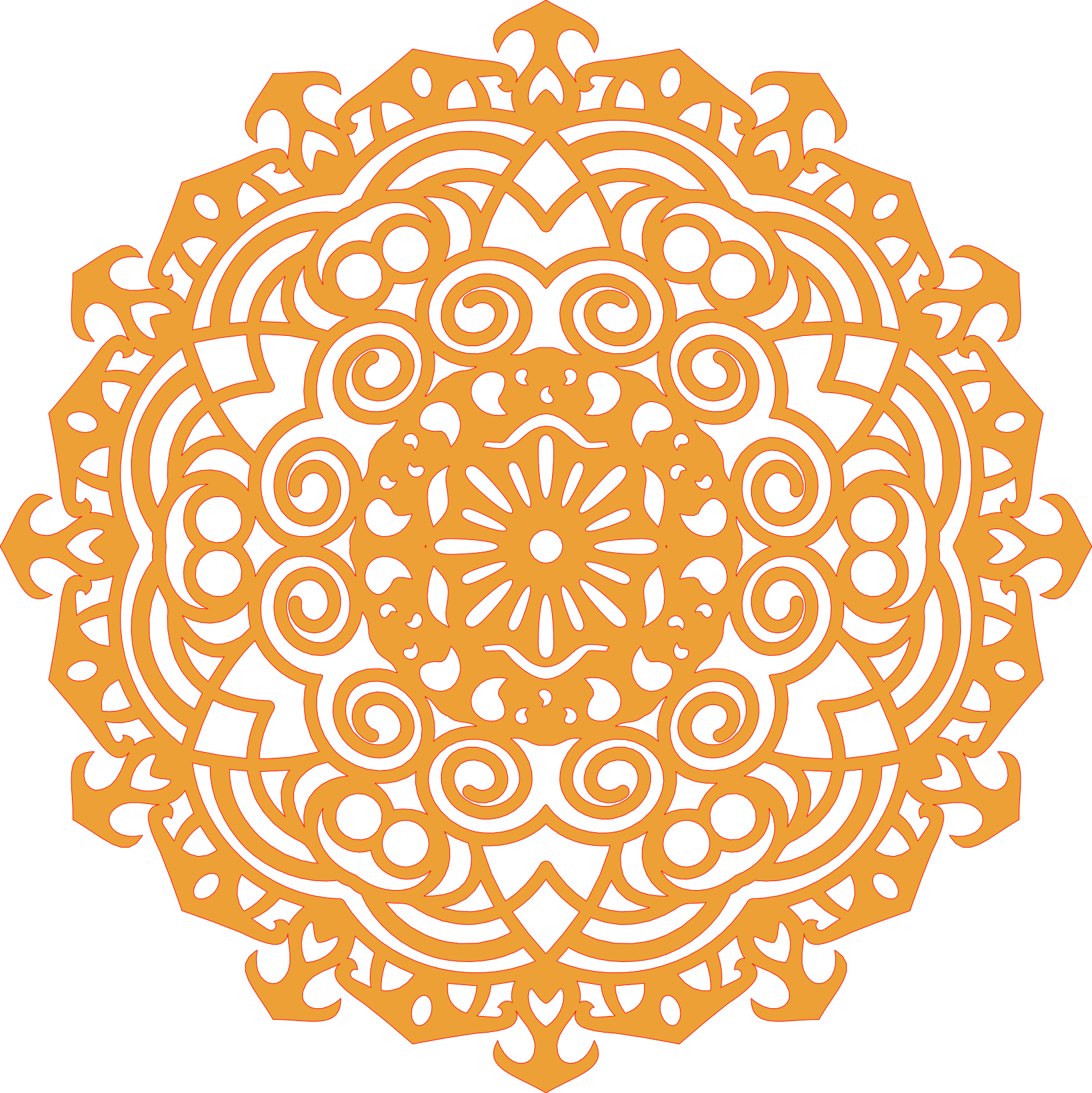 Decoración mandala de madera