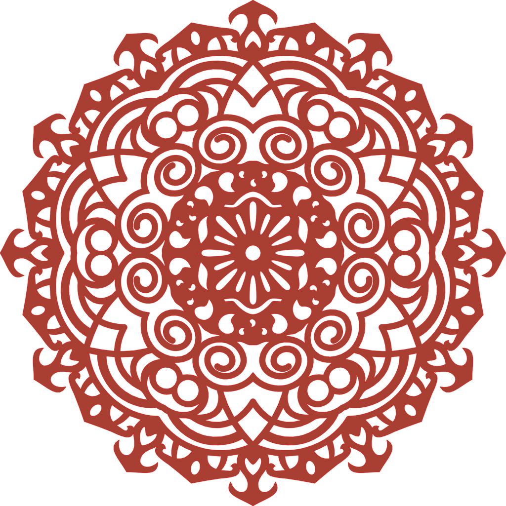 Decoración mandala de madera