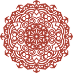 Decoración mandala de madera