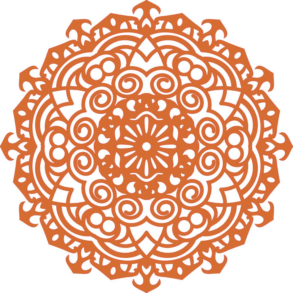 Decoración mandala de madera
