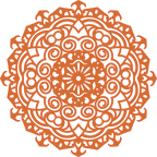 Decoración mandala de madera