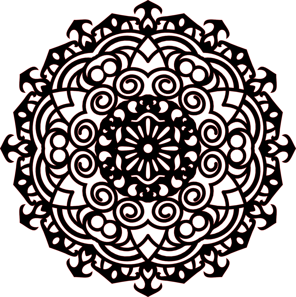 Decoración mandala de madera