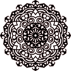 Decoración mandala de madera