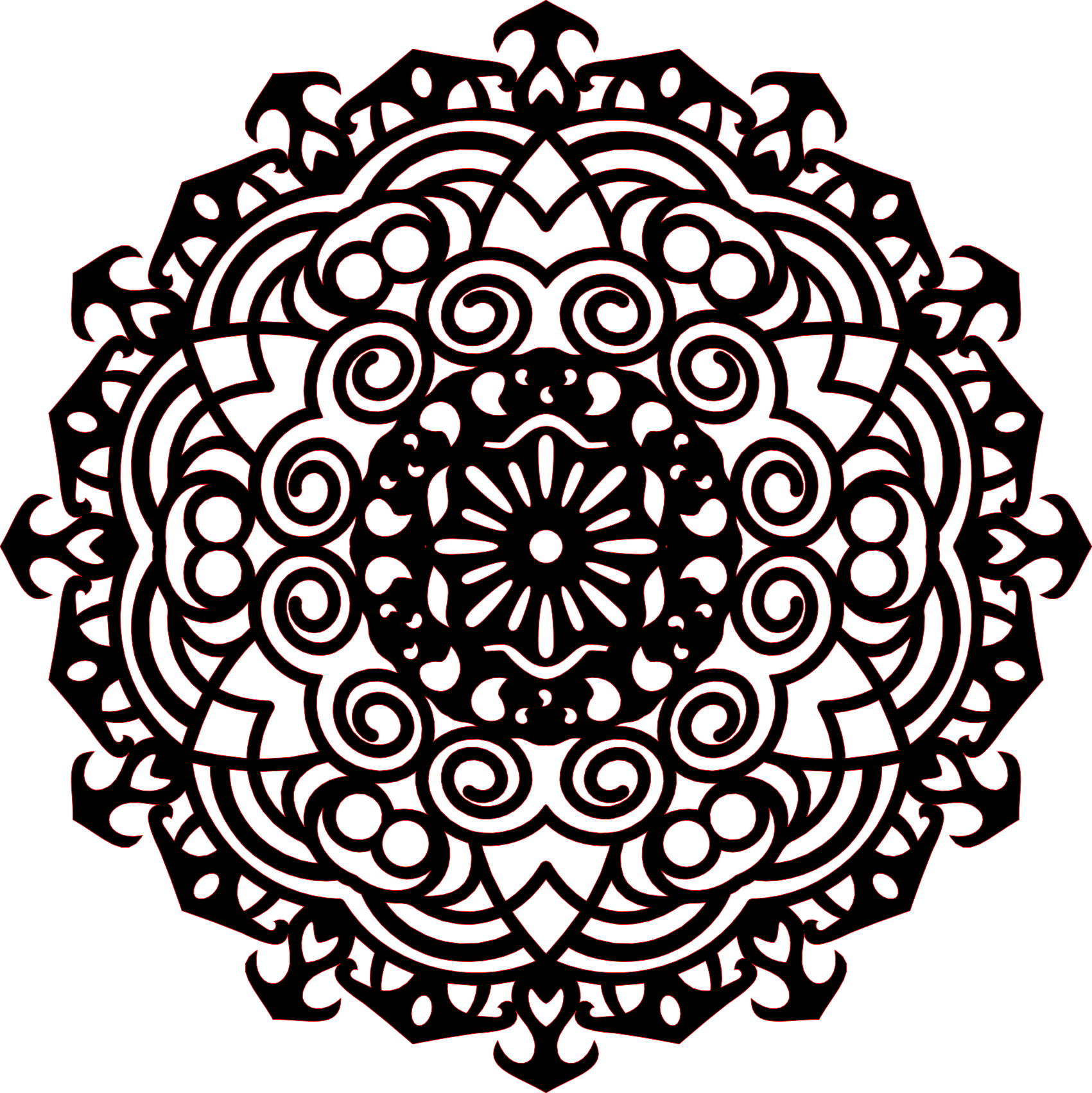 Decoración mandala de madera