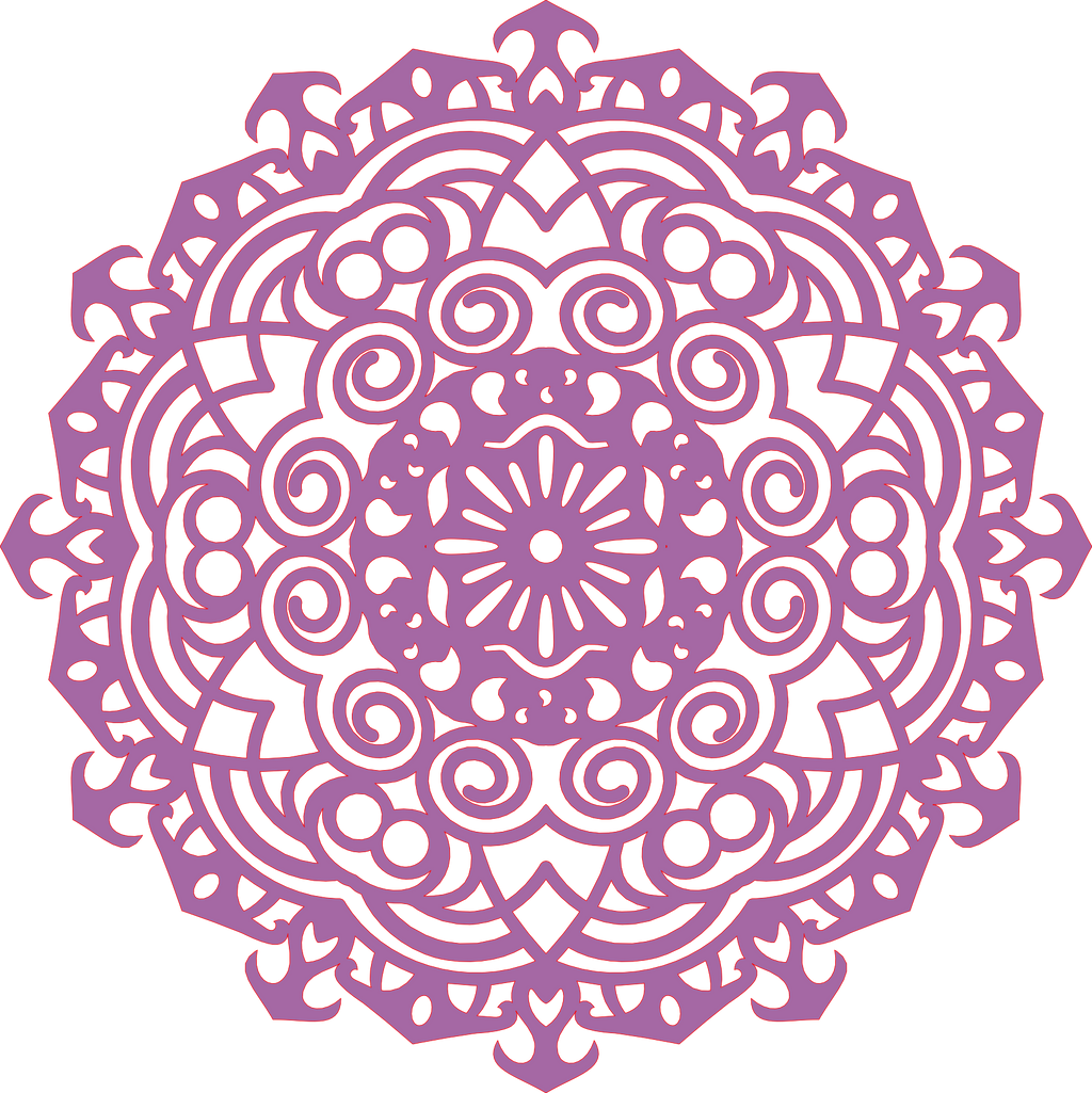 Decoración mandala de madera