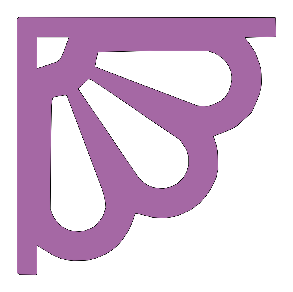 Holzecke (Paar, 2 Stück) 046