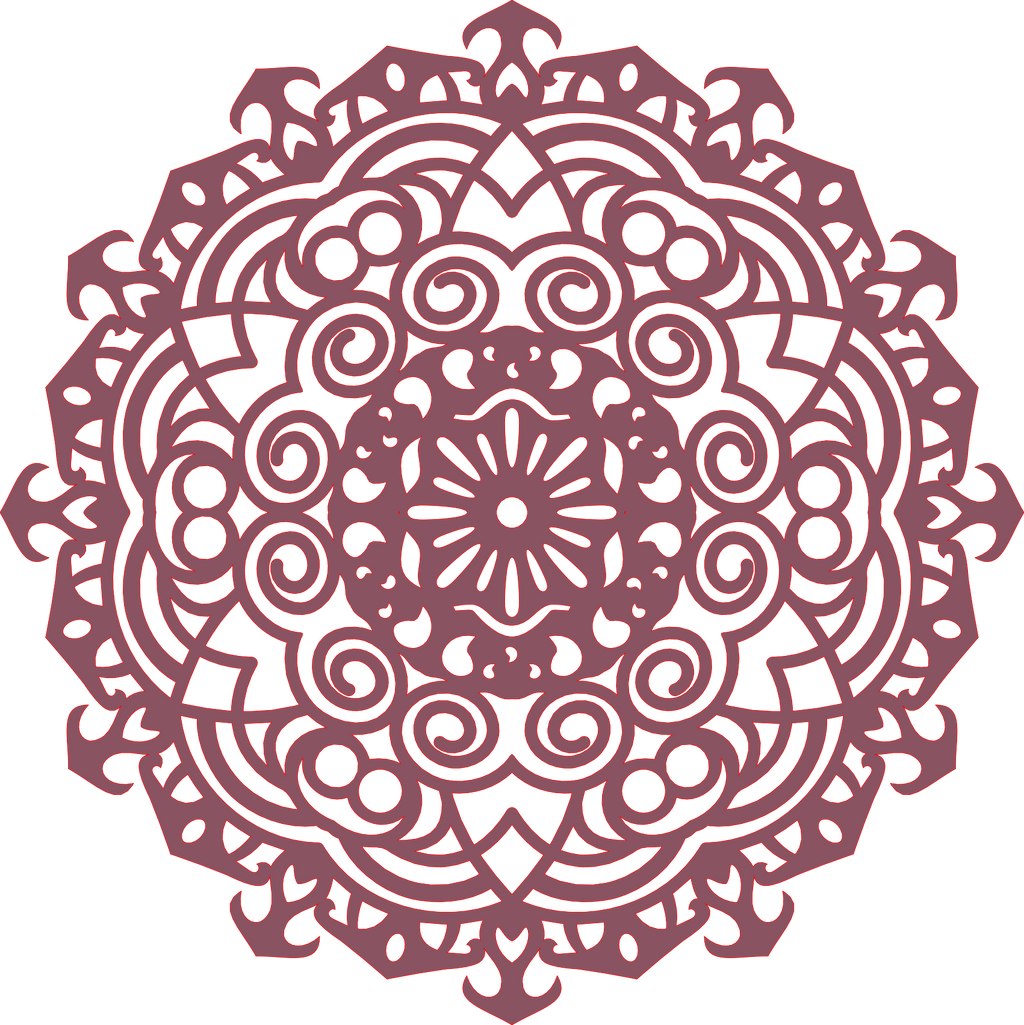 Decoración mandala de madera